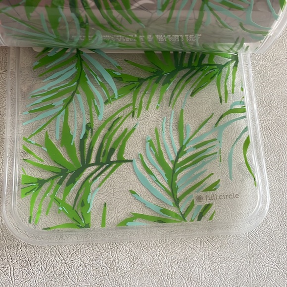 Full Circle Ziptuck set of 2 reusable sandwich bags palm design - Picture 3 of 7